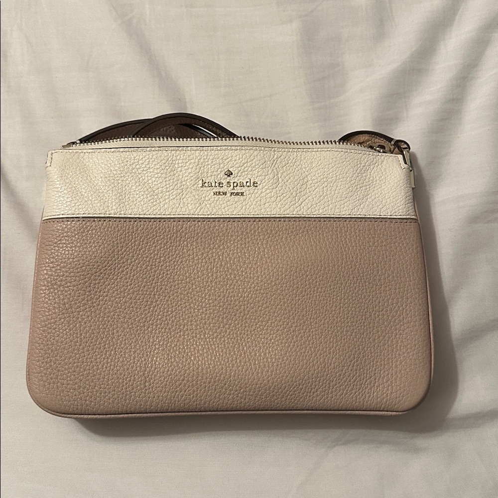 kate spade Cream and Tan Crossbody Bag